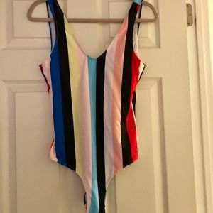 CupShe Striped One Piece